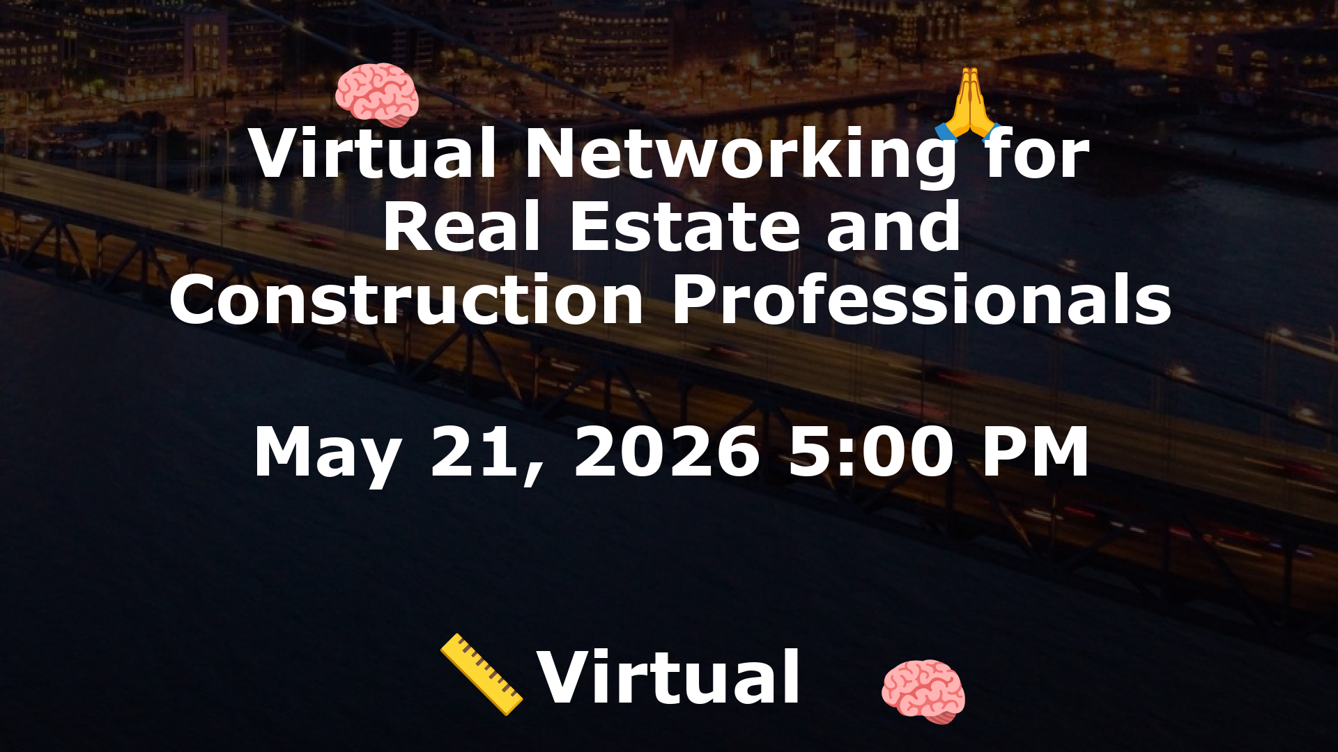 Virtual Networking for Real Estate and Construction Professionals event image